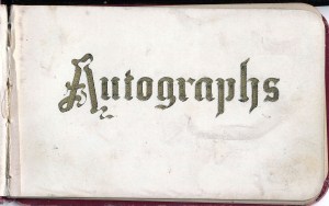 2 Ellis Dart's Autograph Book-Title Page